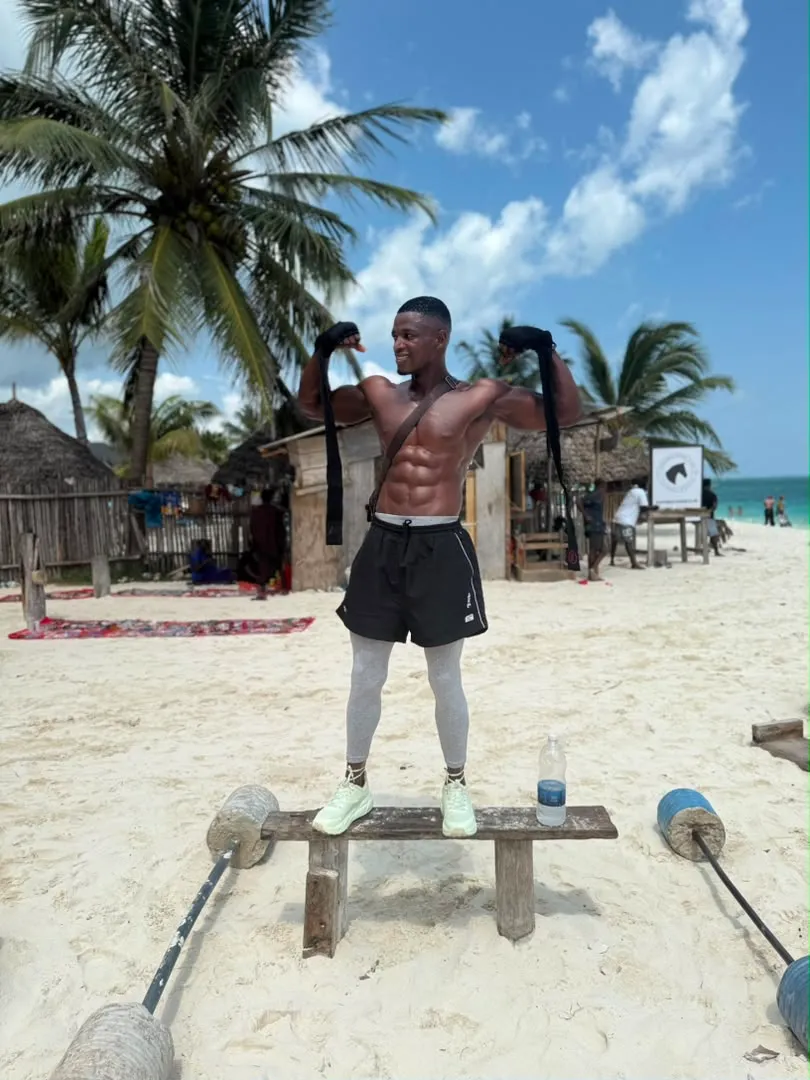 Hance training on Kendwa beach